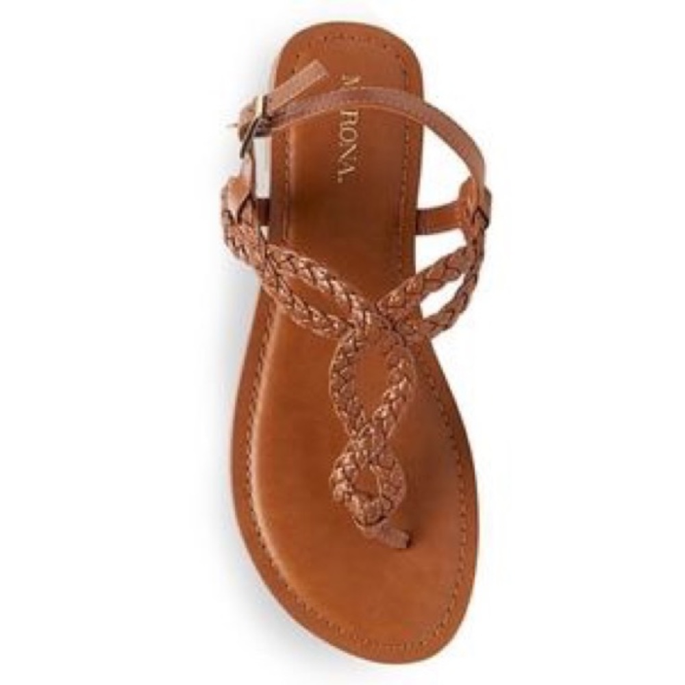 MERONA | Brown Braided Sandals | Never Been Worn